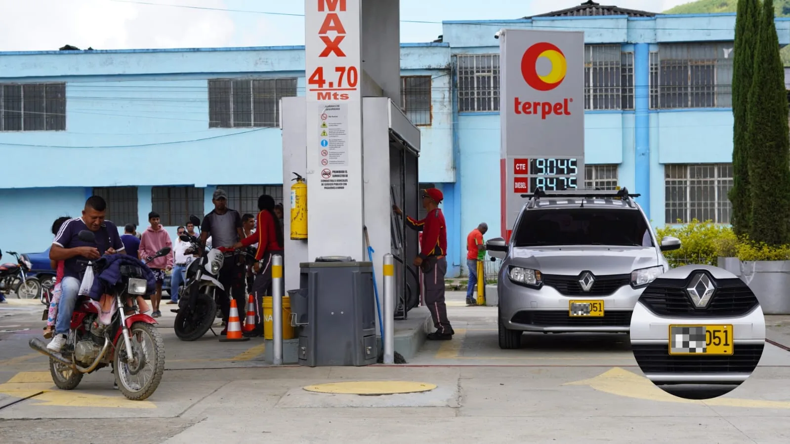 Sandoná ya ejerce el pico y placa para adquirir gasolina para los vehículos.
