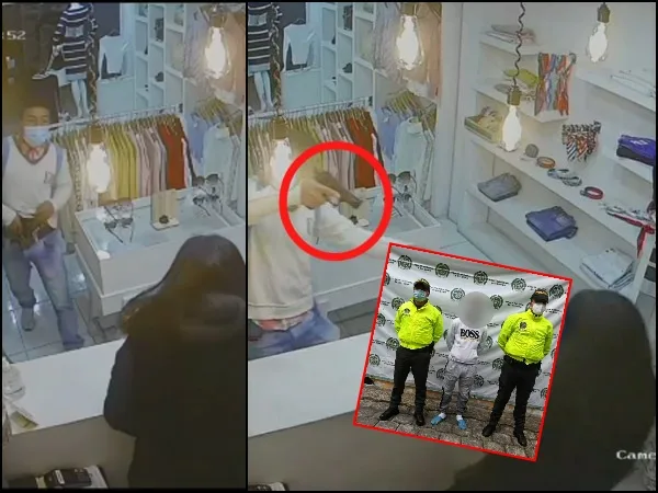 Alias ‘Mengo’ tiene un "amplio prontuario criminal" y sería quien hurtó una boutique en San Ignacio, Pasto