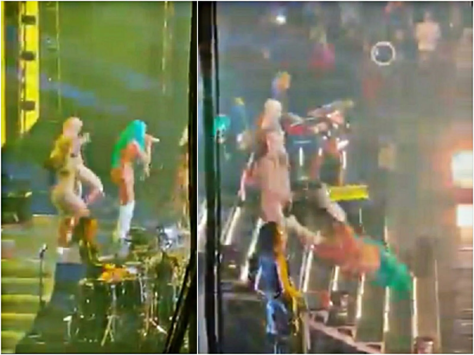 Karol G se cayó por las escaleras