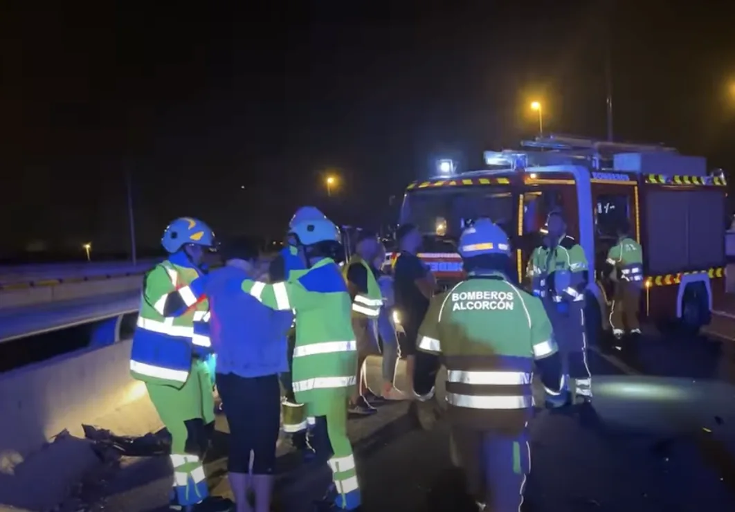 Colombiano causó trágico accidente en la autovía M-50 de Madrid, al transitar en sentido contrario