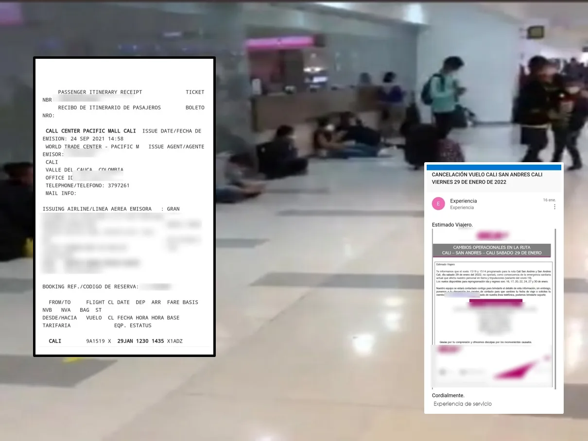 Planearon vacaciones, compraron tiquetes y les cancelaron el viaje: pidieron reembolso pero "solo devuelven bonos"