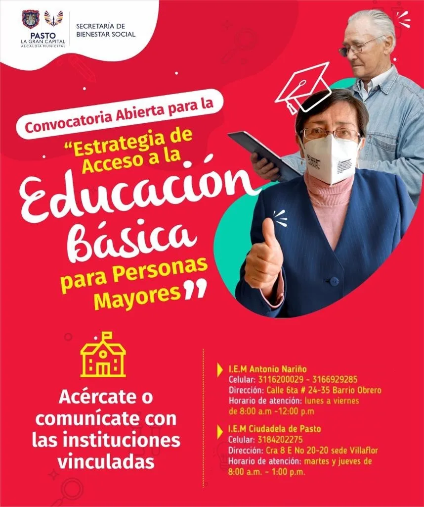 Estrategia de acceso a la educación básica para personas mayoress