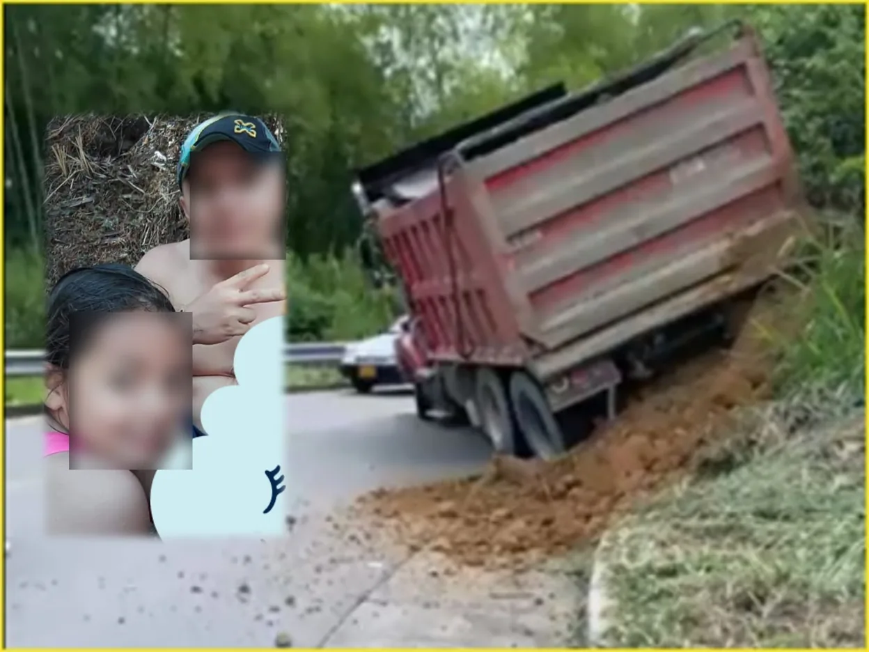 Padre e hija que fallecieron cuando una volqueta “se descolgó" en La Tebaida, Quindío, habían llegado de Cali