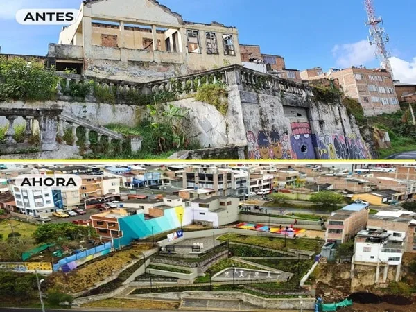 Se trata del parque Mirador de Oriente que cuenta con 1.932 m2 distribuidos en plazoletas, juegos infantiles, gimnasio biosaludable, lámparas solares y diversidad arbórea. 