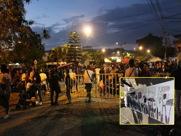 La verbena en Ulpiano Lloreda también dejó un capturado. Cerca de 200 policías acompañaron el festejo.