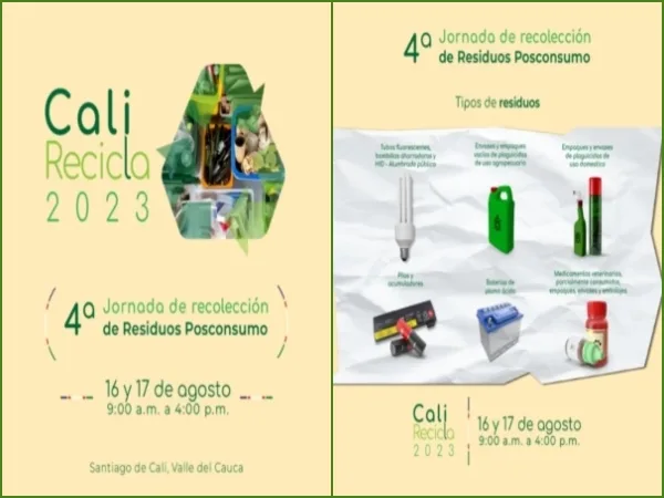 «Cali recicla 2023»: Llega una nueva jornada de recolección de residuos de posconsumo