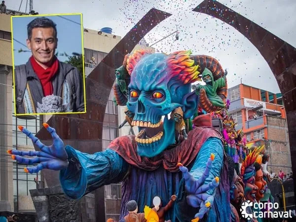 ‘Contra Viento y Marea’, la carroza del maestro Fernando que engalanará la Feria de Flores en Barranquilla. Foto: Corpocarnaval