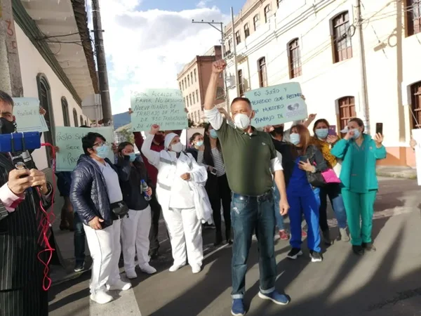 Rechazo por baja evaluación a Pasto Salud desató protesta en la capital nariñense