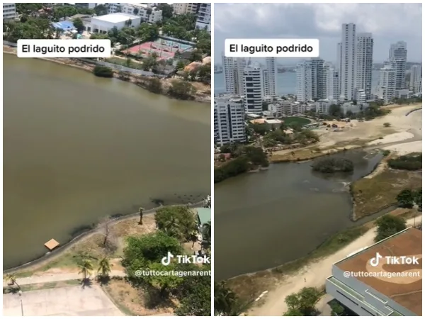"Un salvavidas urgente": Alertan en Cartagena por el estado y mal olor del Laguito