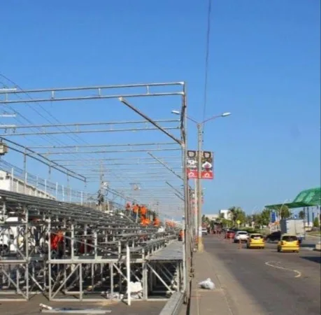 Pico y placa en la Vía 40.