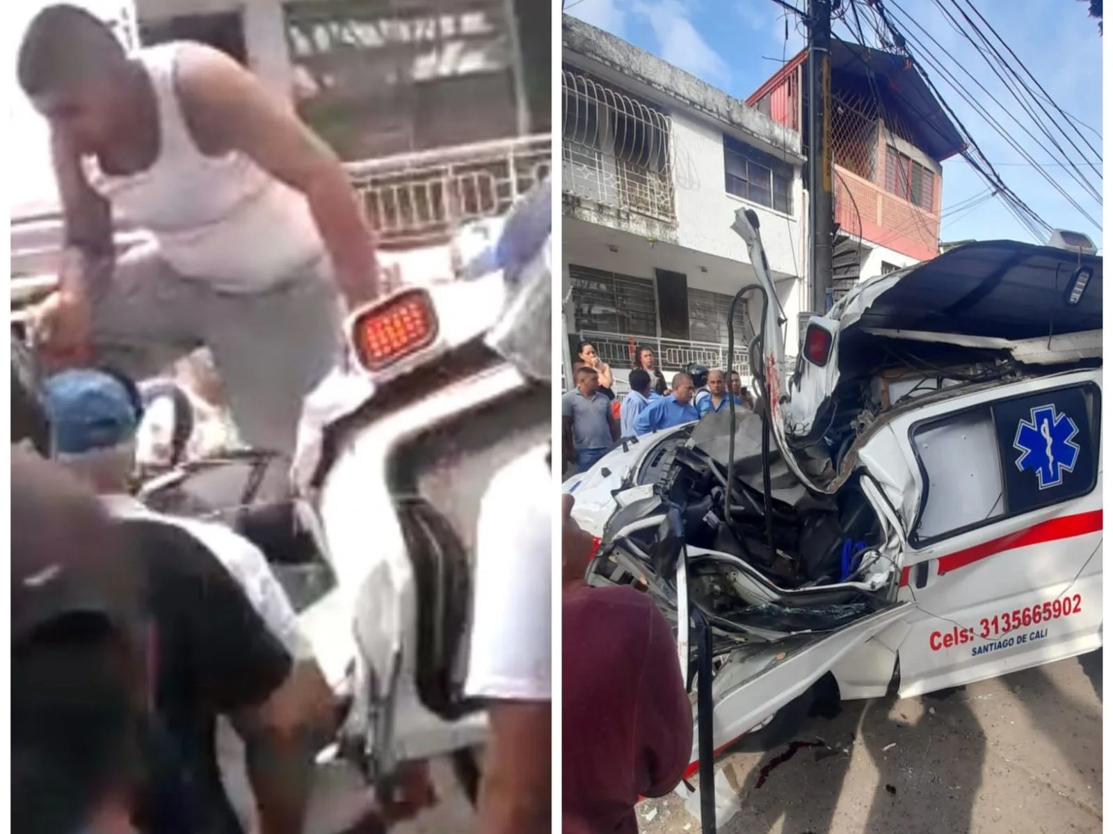 ambulancias Cali accidente