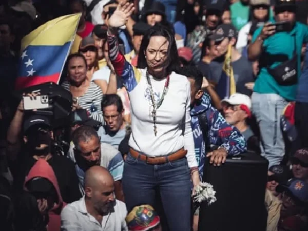 María Corina Machado, ganadora del premio Nobel de la Paz.