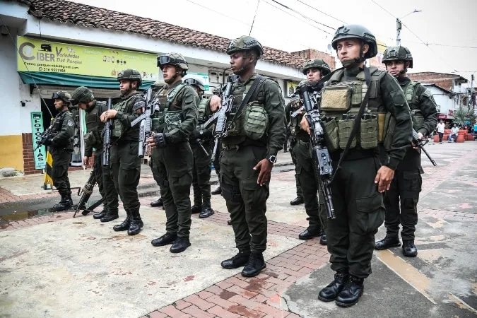 Llegan 100 policías a reforzar la seguridad en el municipio de Jamundí, Valle.