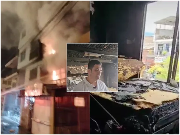 Mientras taxista trabajaba, lo robaron, y en ese momento su casa se estaba incendiando en Cali