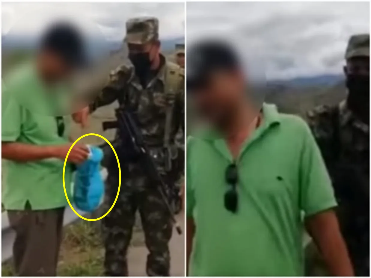"Eso es harina": lloró cuando militares le descubrieron droga, tuvieron que calmarlo y decirle "no va a pasar nada"
