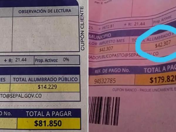 “No hay control” el alto incremento del pago de alumbrado público en el recibo de CEDENAR en Pasto