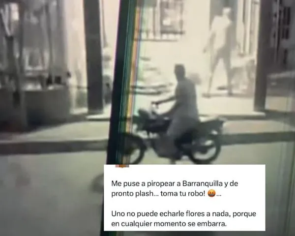 “Me puse a piropear a Barranquilla y de pronto plash toma tu robo” publicó mujer en redes