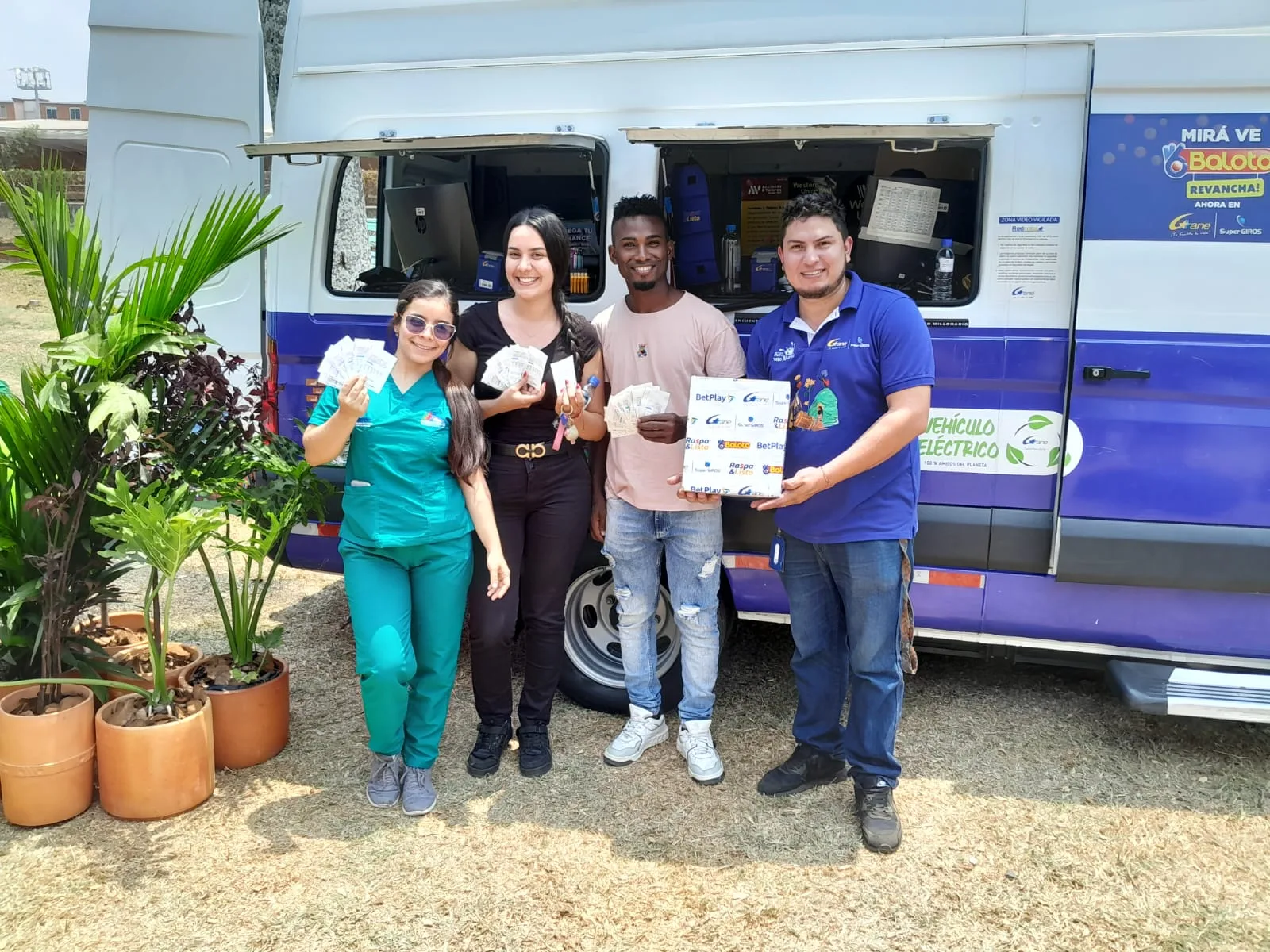 La móvil Gane para facilitarte la vida en el Petronio Álvarez en Cali. Foto: @GaneCali