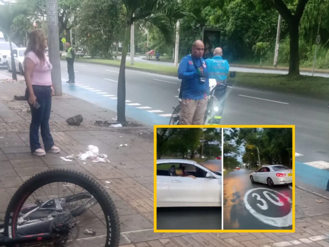 Conductor en aparente estado de embriaguez arrolló a ciclista panamericano de downhill en Cali
