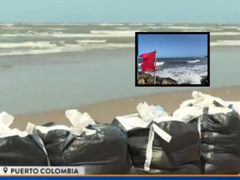 Los vientos en Puerto Colombia siguen generando fuerte oleaje, la erosión ya afecta varias zonas