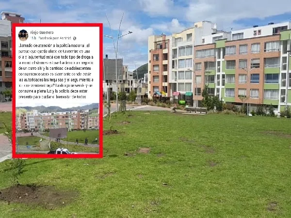 Parque La Aurora “La cantidad de adolecentes consumiendo vicio es alarmante. ¿Dónde están las autoridades”. Denuncian por redes sociales
