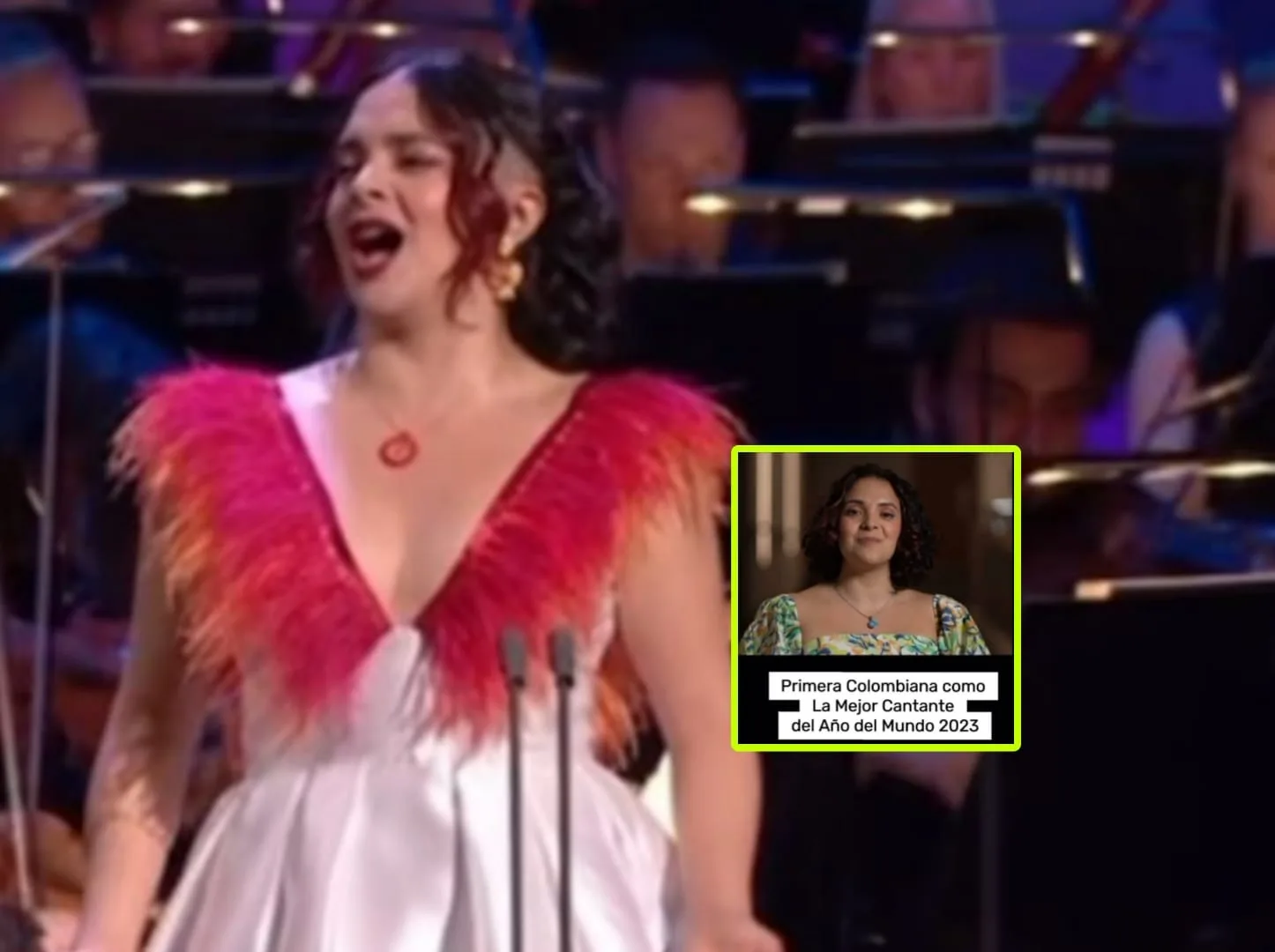 "¡Vamos Colombia!": Julieth Lozano la concursante a mejor cantante del año en el Mundo