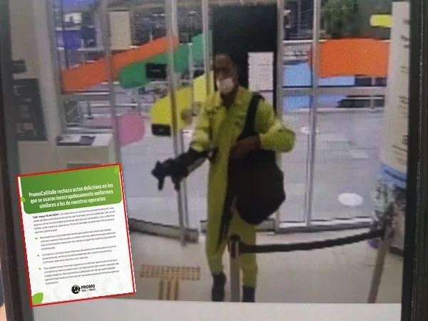  Desde PromoCali rechazaron lo ocurrido e indicaron que el presunto delincuente disfrazado de escobita, no hacen parte del equipo de colaboración.