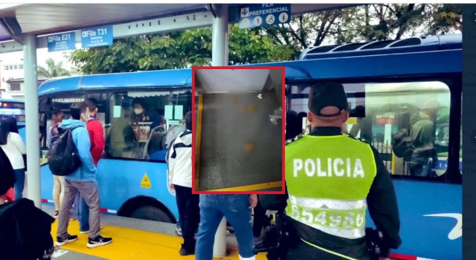 bus del MIO dejaron popo