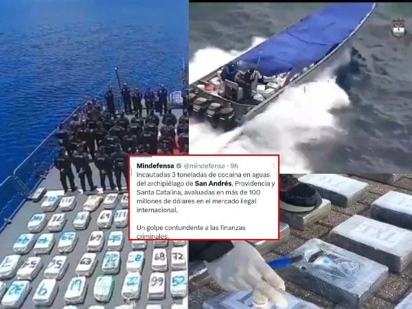 "Más de 100 millones de dólares " Fuerzas Armadas de Colombia logró la incautación de 2.994 bloques de Cocaína en San Andrés, y Providencia.
