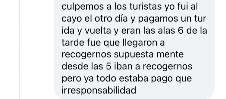 turistas atrapados en un cayo en San Andrés