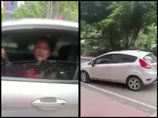 La fuerte discusión de una mujer con un domiciliario que estaba mal parqueado, “bruto” y “animal” le dijo