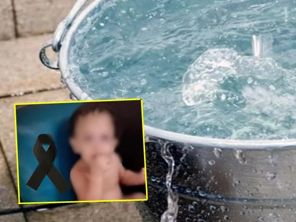 Conmoción por muerte de bebé que murió tras caer a un balde con agua