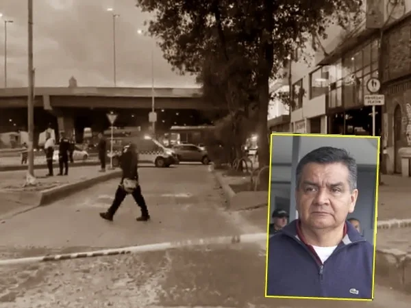 El funcionario Elmer Fernández, fue atacado cuando iba en un vehículo del Inpec por la carrera 30 con calle 80, en el occidente de Bogotá.