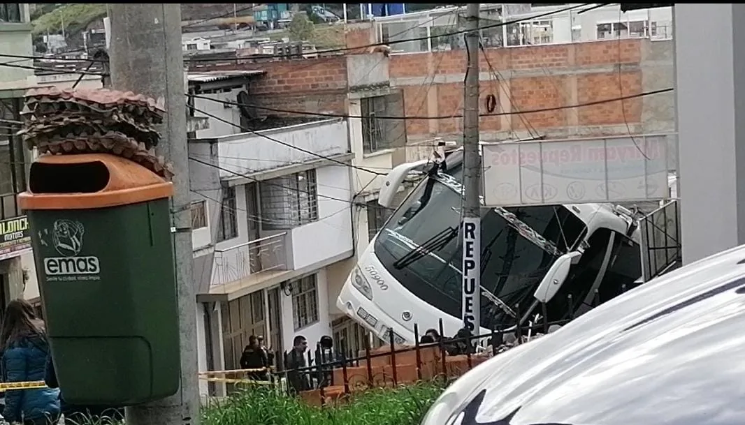 el bus en el sector Aire en Pasto