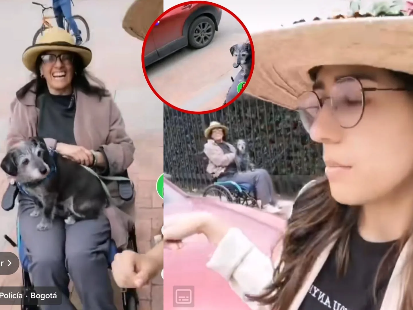 "Sí los policías no hacen cumplir la norma", la camioneta de un Mayor de la Policía en la rampa para personas con discapacidad