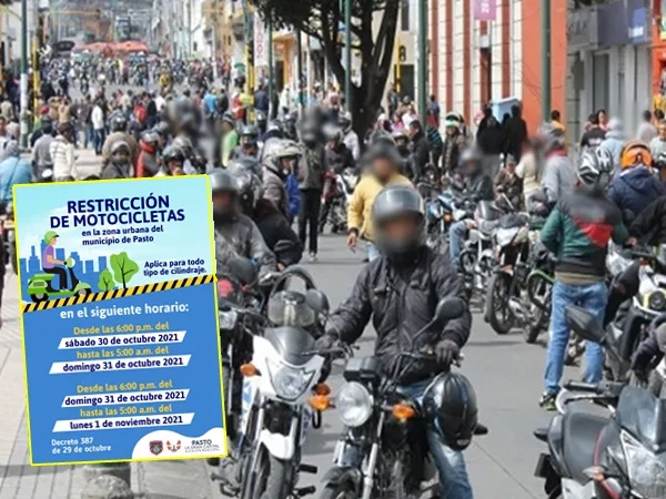 Estas son las medidas restrictivas para motos que regirán en Pasto en la celebración de Halloween