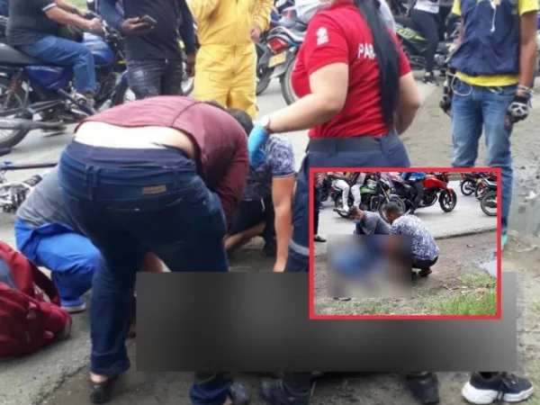 Mujer se lanzó de un vehículo en movimiento en la vía Yumbo- Cali