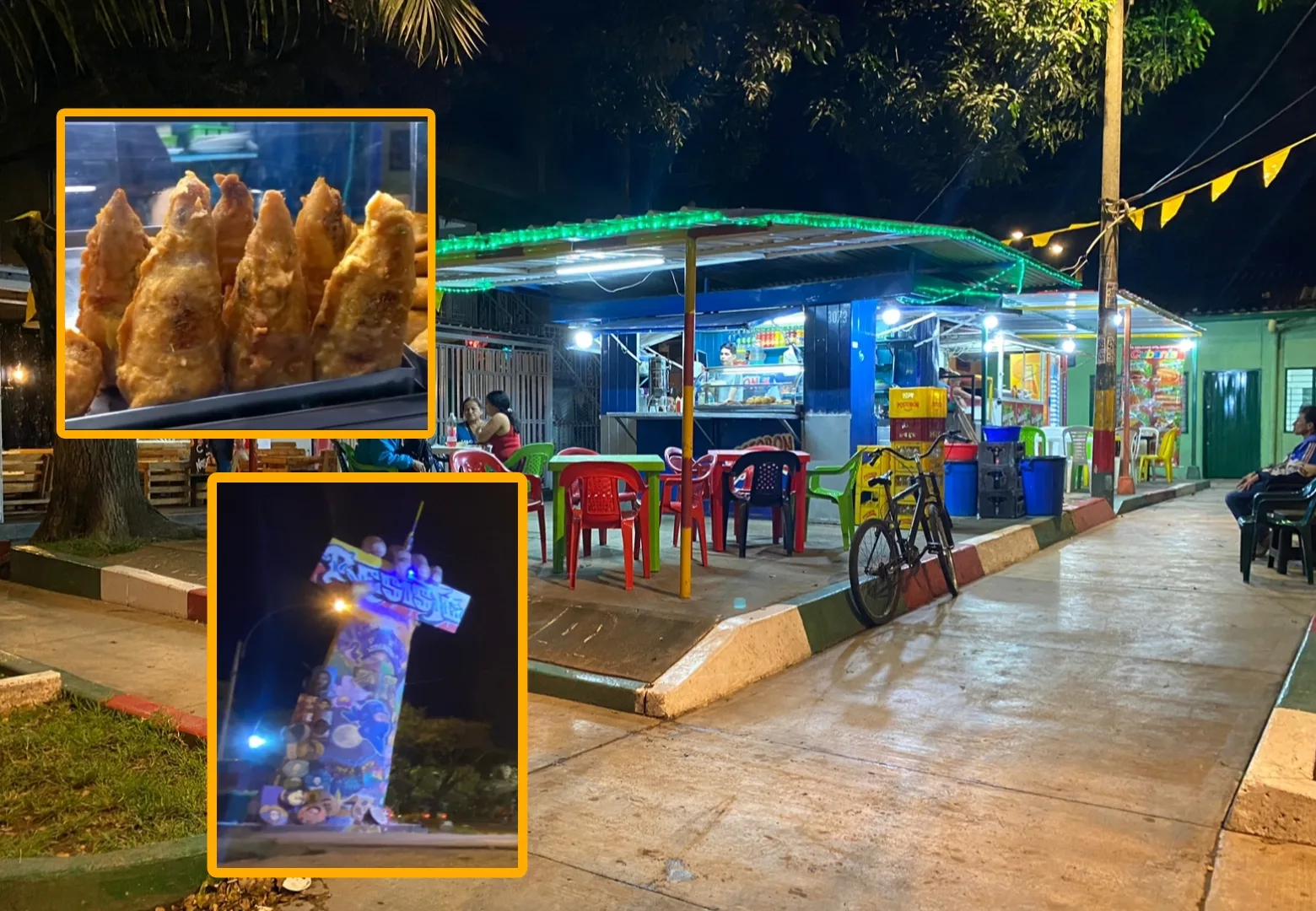 "La papa puntuda tiene una fama la macha", en Puerto Rellena en Cali es fritanga apetecida