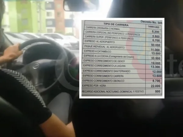Taxistas Pasto tarfias carreras