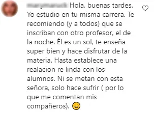 Estudiante colombiana
