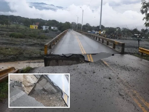 Empiezan las lluvias y los estragos en las vías: se partió la que va al Urabá antioqueño