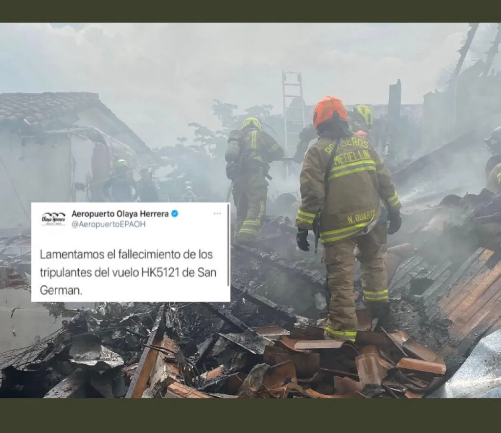 avioneta estrellada Medellín Belén Rosales Olaya Herrera