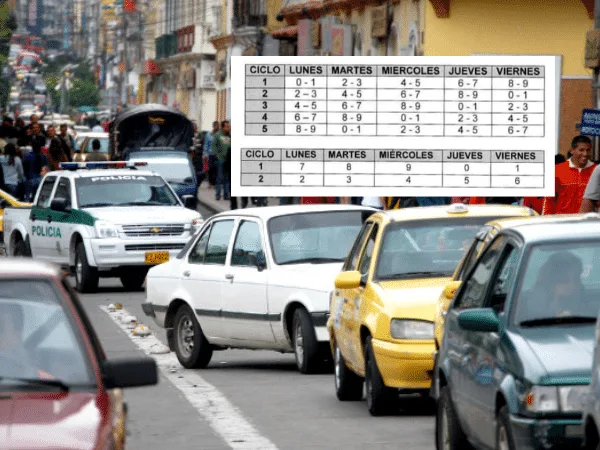 Entre los cambios del pico y placa en Pasto para carros, hay reducción a un dígito en el pico y placa para los taxis.