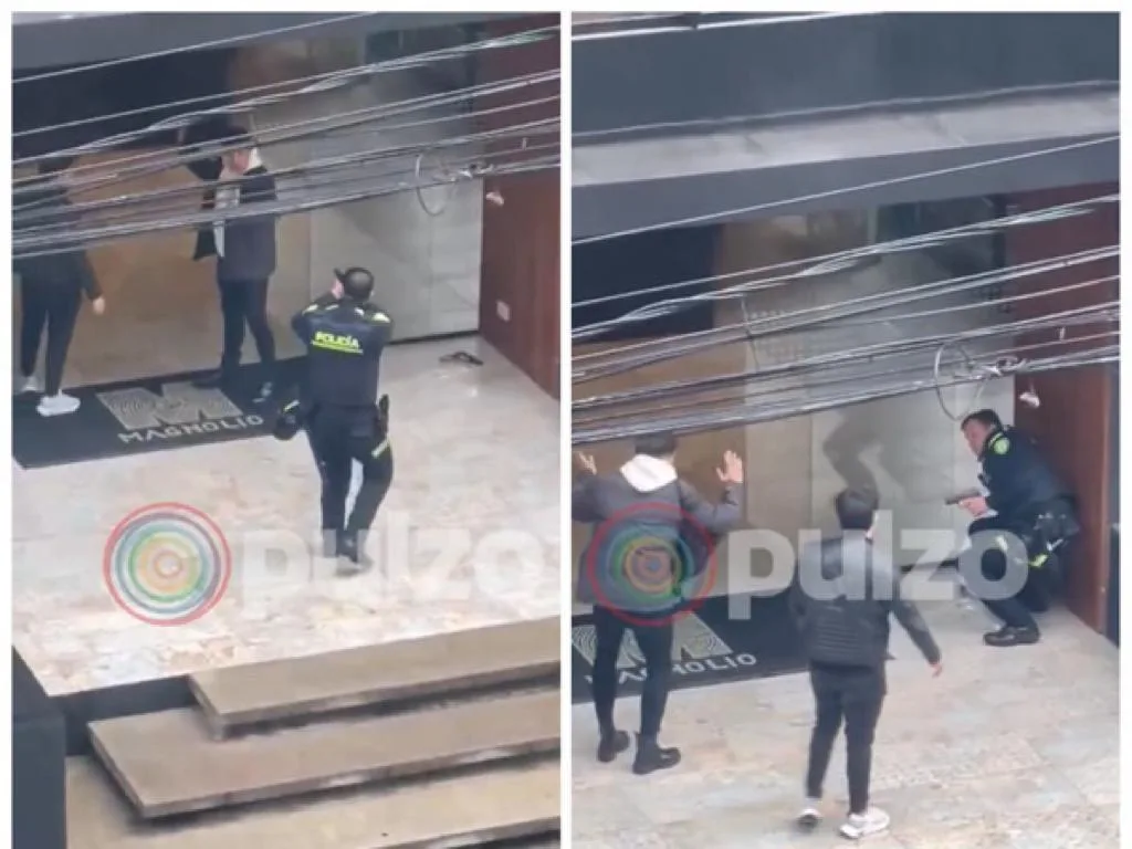 Fue a cambiar dólares y lo atracaron en un edificio en zona exclusiva de la 93 en Bogotá, hubo tiroteo