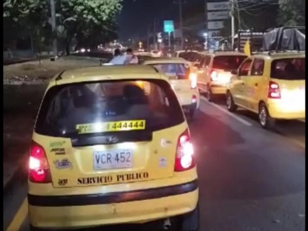 paro de taxistas en Cali y otras ciudades de Colombia