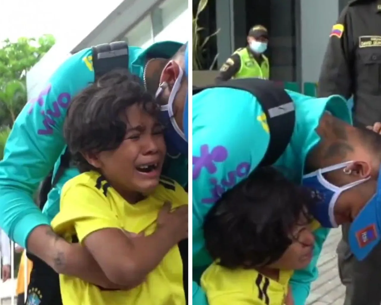 "Y algunos dicen que es solo fútbol": el gesto de Neymar con un niño en Barranquilla que es aplaudido