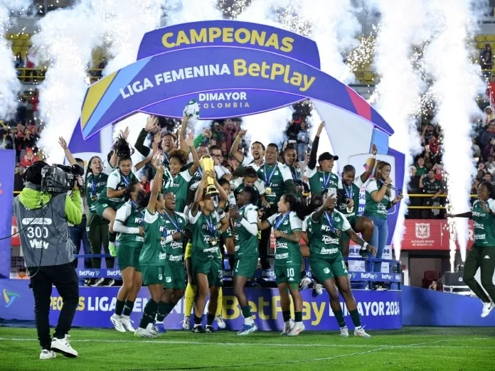 Deportivo Cali se coronó campeón de la Liga BetPlay Femenina tras vencer a Santa Fe
