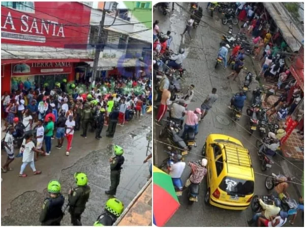 En Quibdó otro 'rumor' sacó a la gente a las calles, que "Tierra Santa les iba a regalar ropa" les dijeron