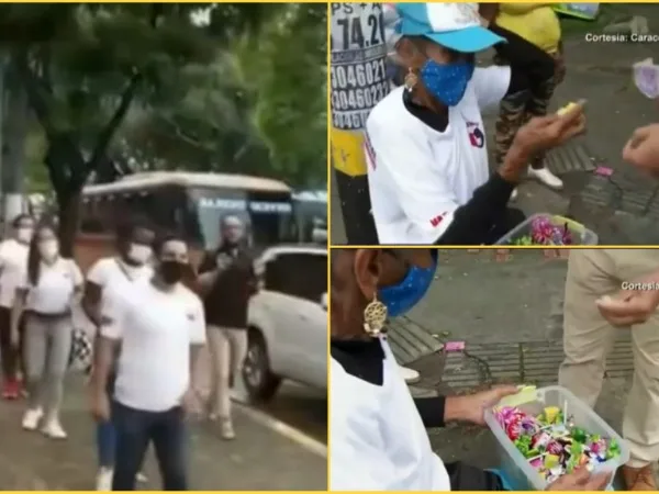 Hicieron fila solidaria para comprarle los dulces a doña Ana