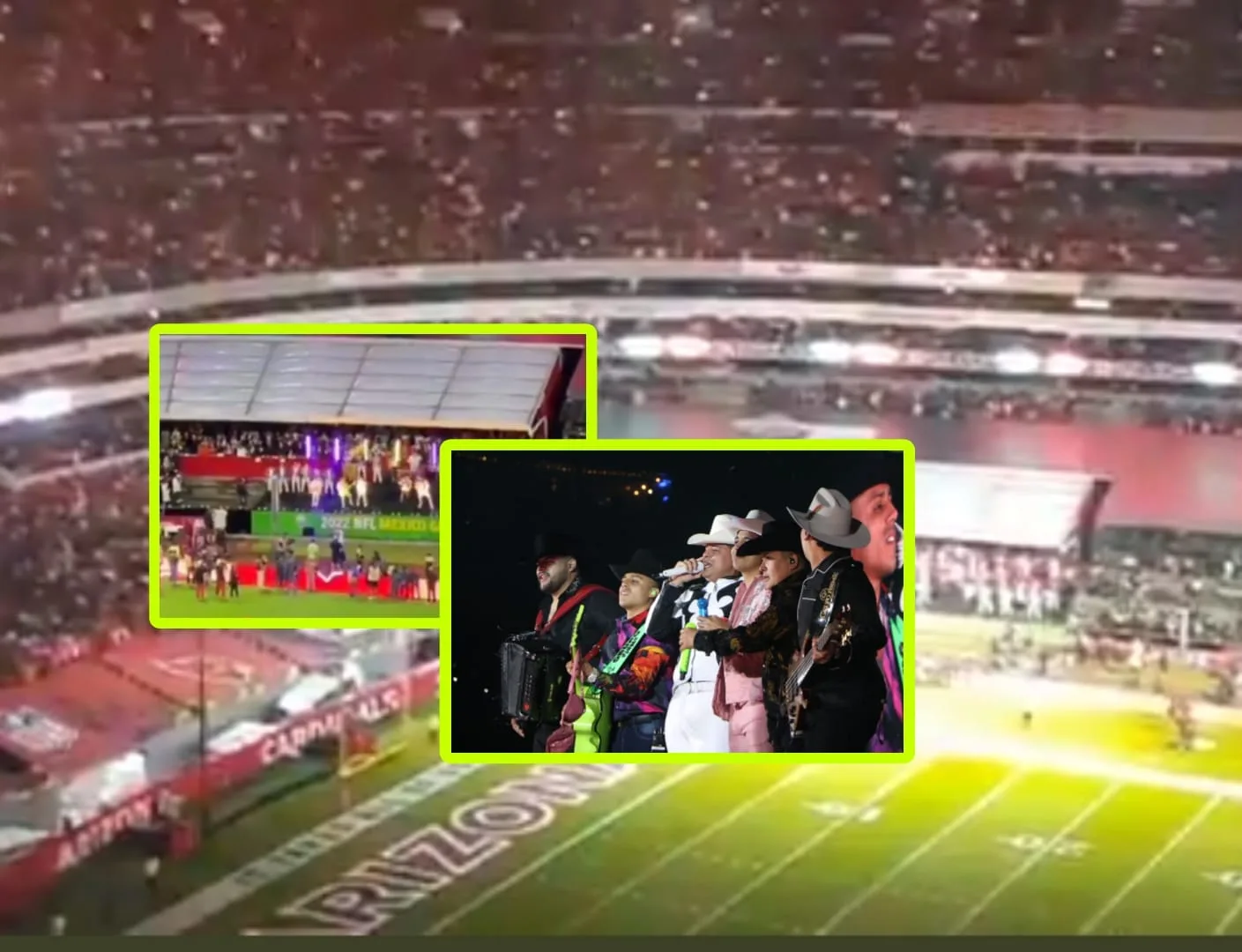 "No resultó como pensaron" grupo de música de banda terminó abucheado en el medio tiempo de la NFL de México